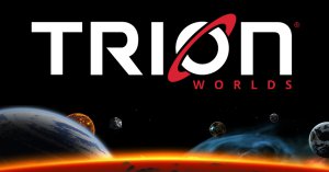 Logo de Trion Worlds.