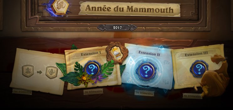 Hearthstone - Un lourd programme pour l'année du Mammouth - extensions