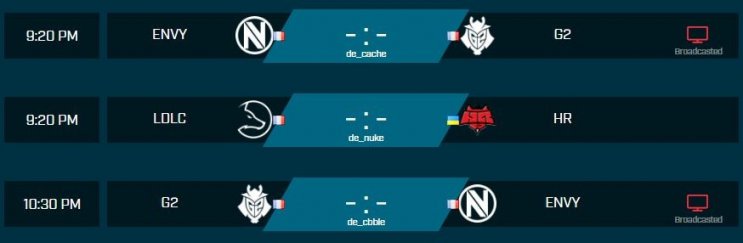 Programme Pro League CS:GO