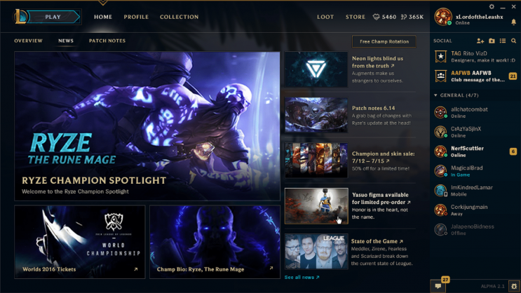 League of Legends - Note Patch 7.3