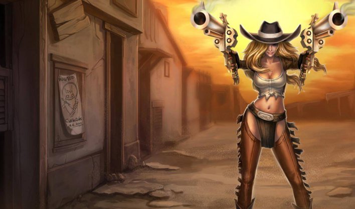 Miss Fortune cow-girl