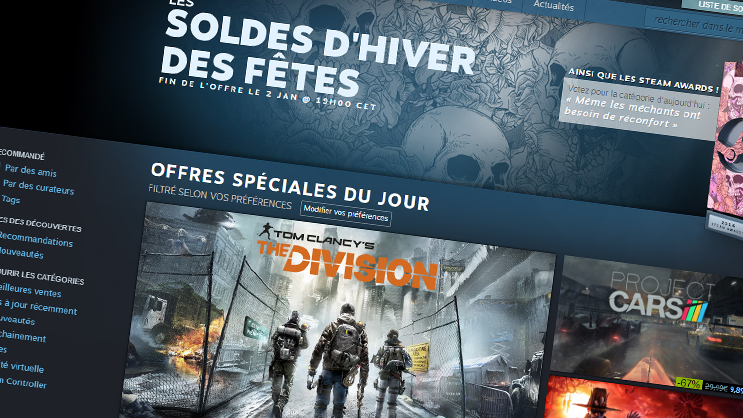 Steam – Soldes d’hiver des fêtes