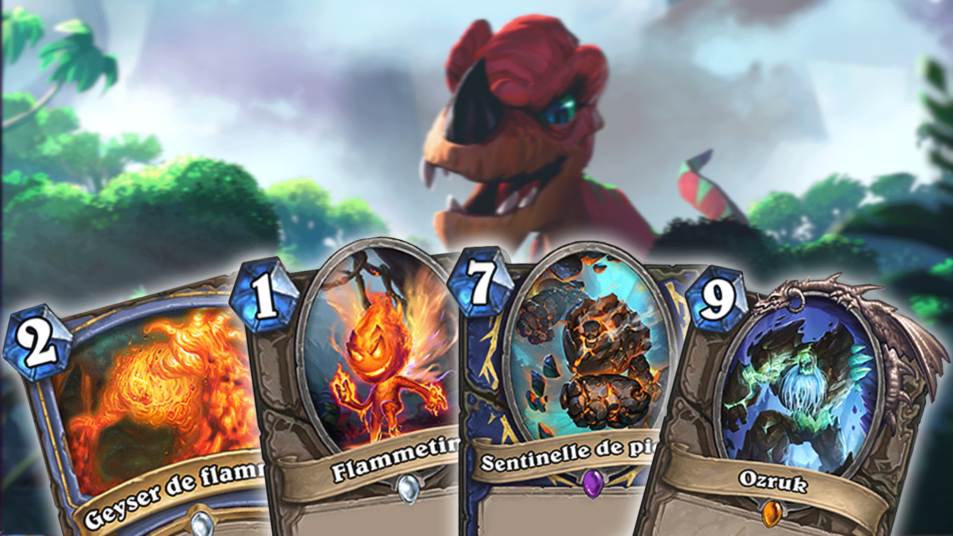 Hearthstone – Voyage au centre d’Un’Goro: 4 cartes élémentaires