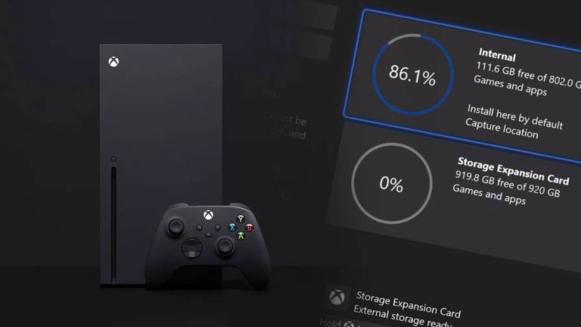 La Xbox Series X va consacrer près de 20% de son stockage au système d’exploitation