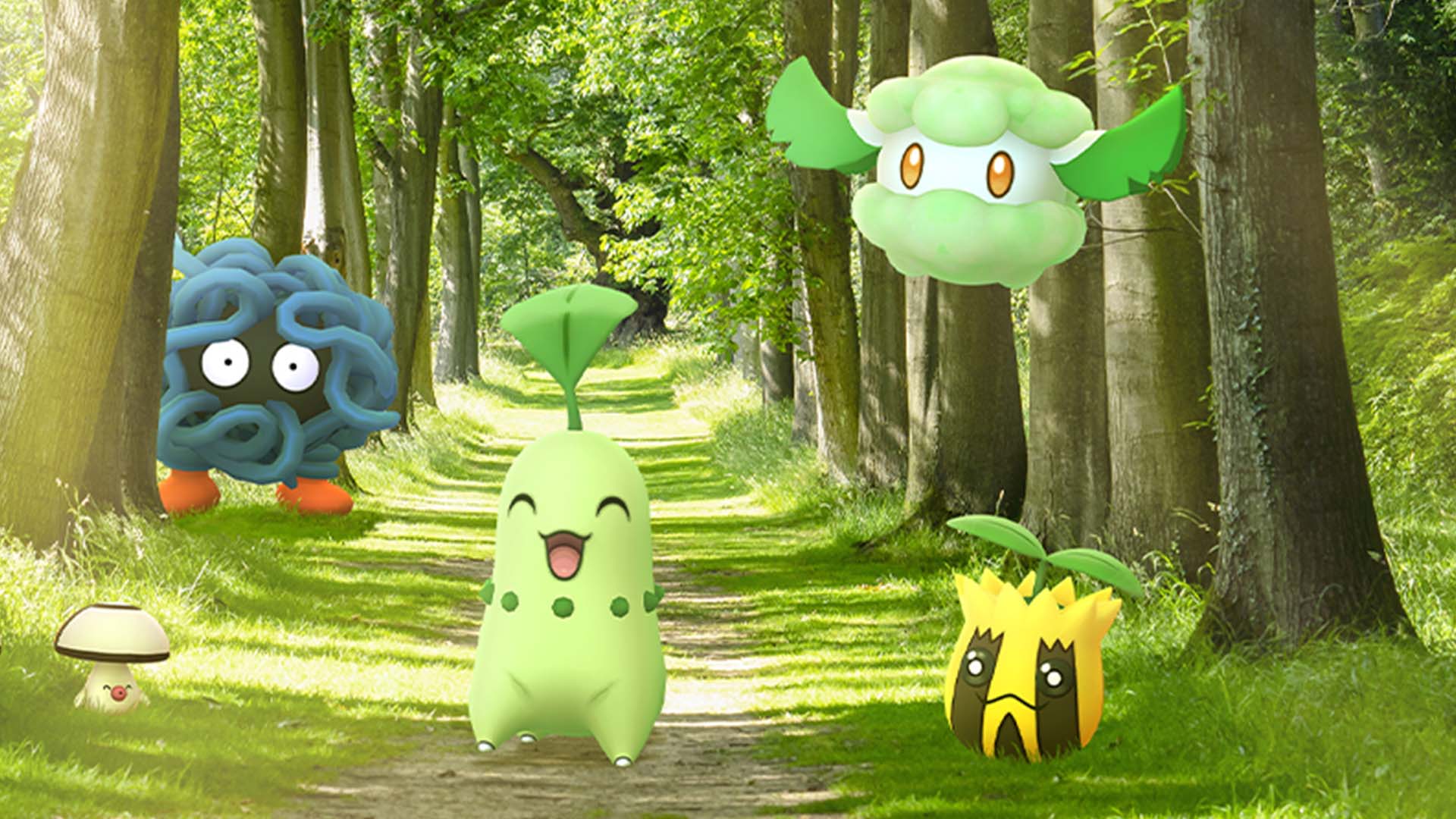 Attrapez des Pokémon de type Plante pour le jour de l’amitié!