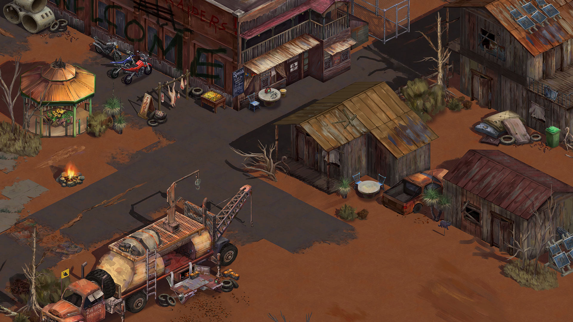 Broken Roads, un RPG isométrique post apocalyptique édité par Team 17