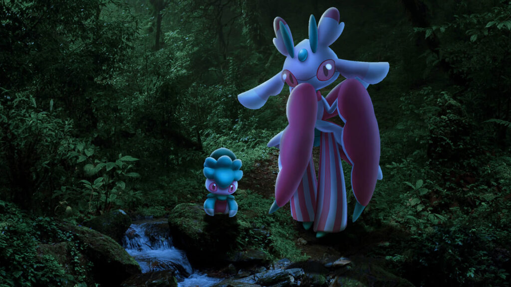 Jungle Sombrefeuille - Mimantis, Tokopiyon et Doudouvet chromatique investissent Pokémon GO