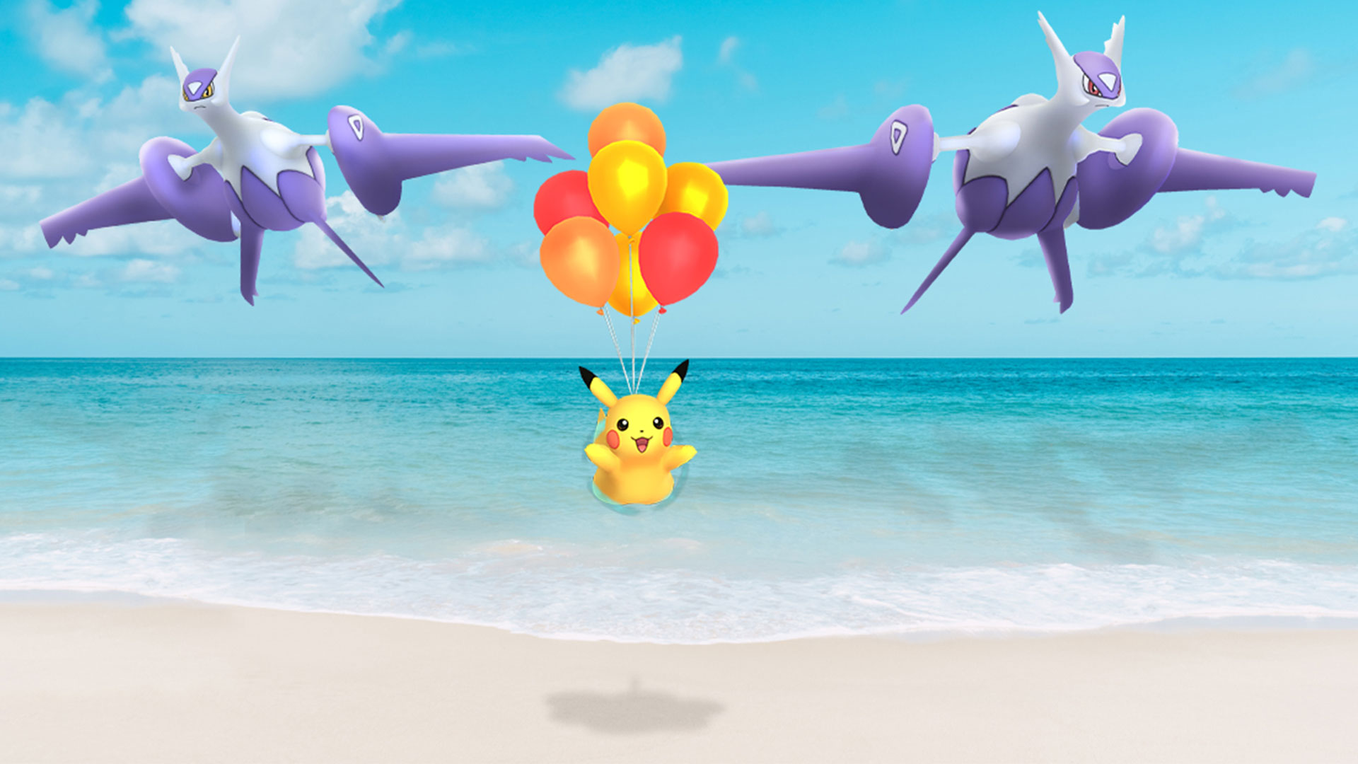 Méga-Latios et Méga-Latias s'envolent lors de l'événement Pokémon Air Adventures dans Pokémon GO 