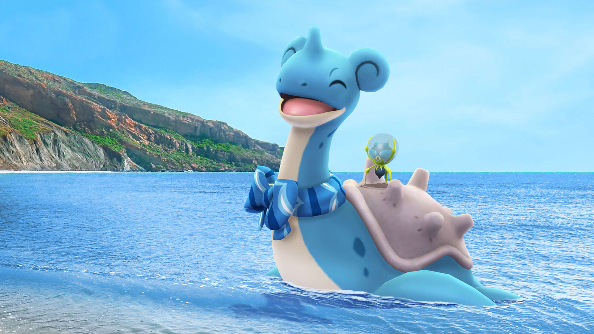 Lokhlass à écharpe, Araqua, Tarenbulle et Opermine chromatique pour le Festival Aquatique 2022 sur Pokémon GO