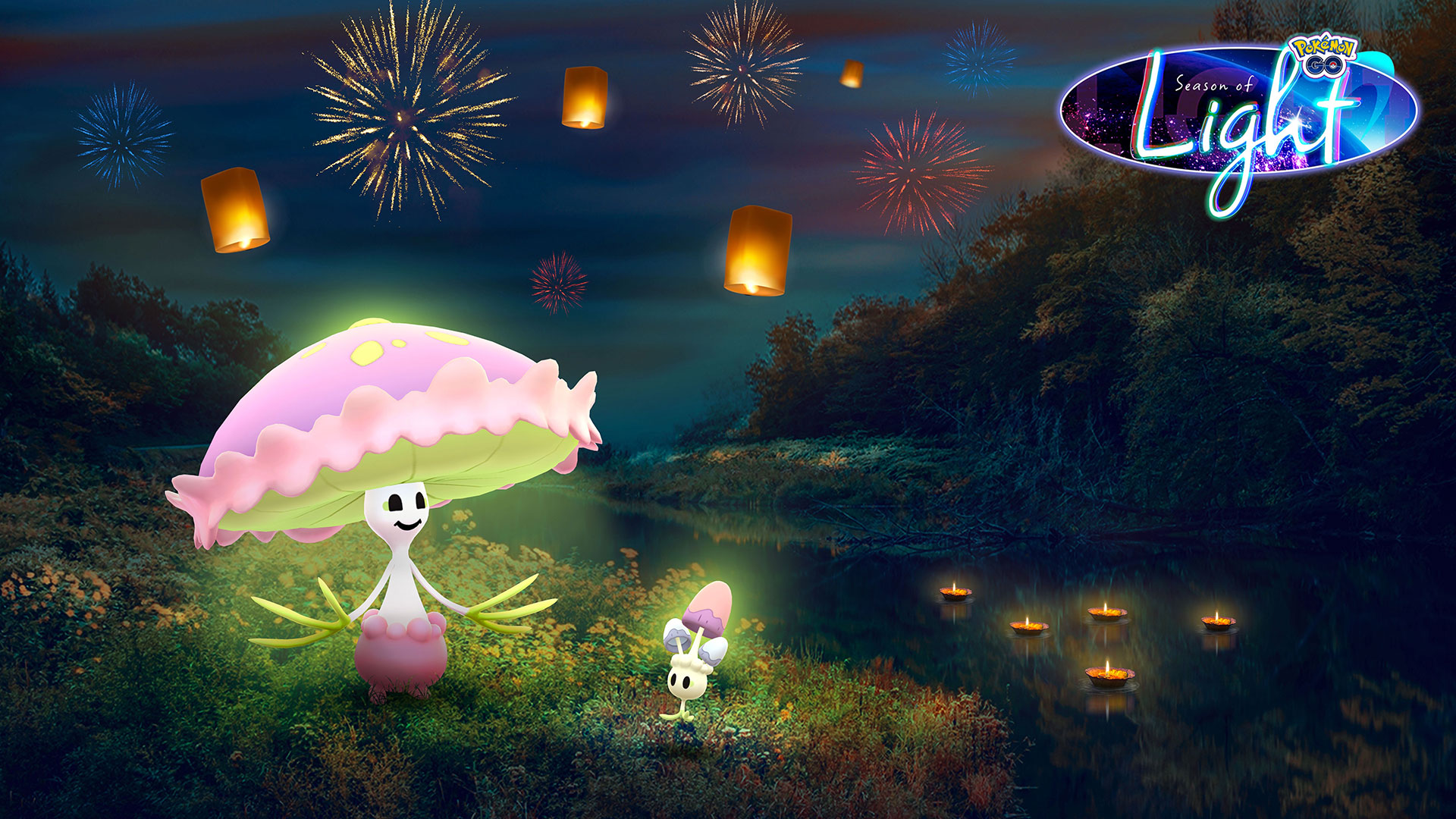 Spododo et Lampignon s'illuminent pour la Fête des lumières 2022 sur Pokémon GO