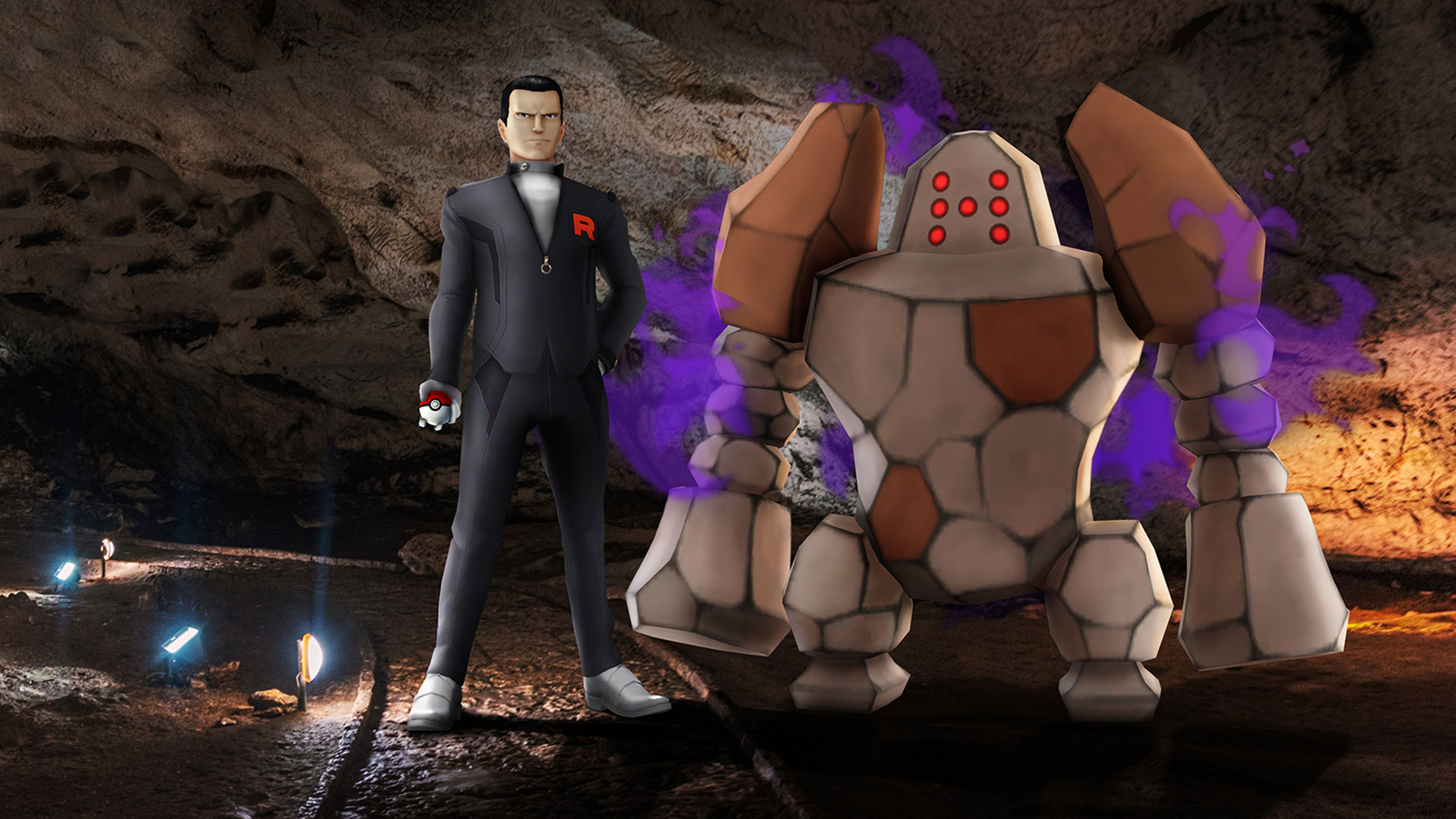 Offensive Team GO Rocket - Giovanni, Regirock obscur et Pandespiègle chromatique rejoignent le combat