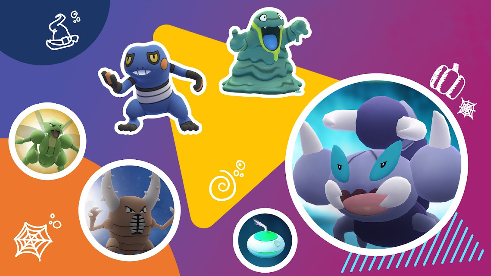 Journée encens Rapion avec d'autres Pokémon Insecte et Poison