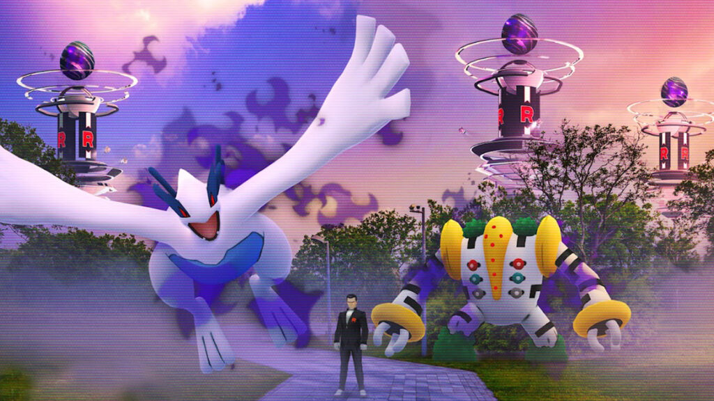 Offensive Team GO Rocket - Giovanni, Regigigas obscur et Lugia obscur chromatique rejoignent le combat