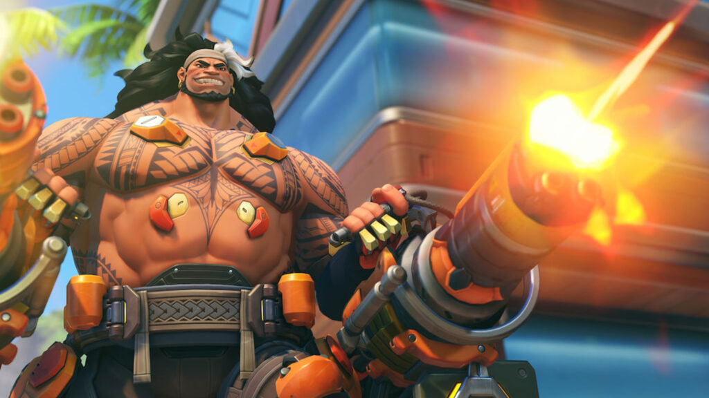 Overwatch 2 : révélation du héros Mauga, mitrailleuse à la main