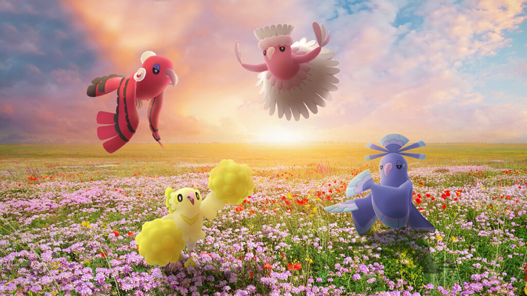 Plumeline chromatique s'invite pendant le Carnaval de l'amour 2024 sur Pokémon GO