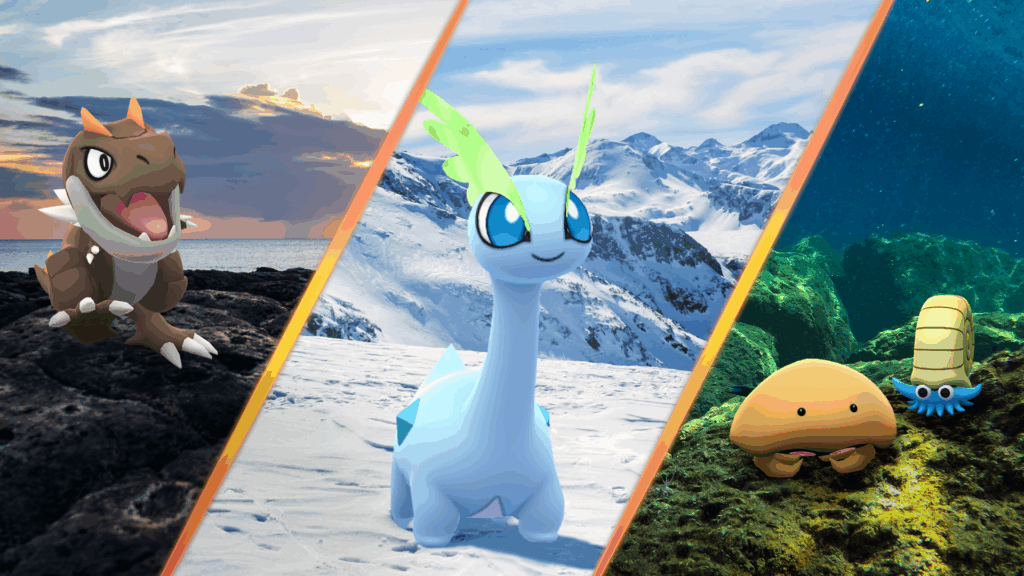 Les fossiles reviennent avec un boost de chromatique pendant la Semaine Aventure sur Pokémon GO !