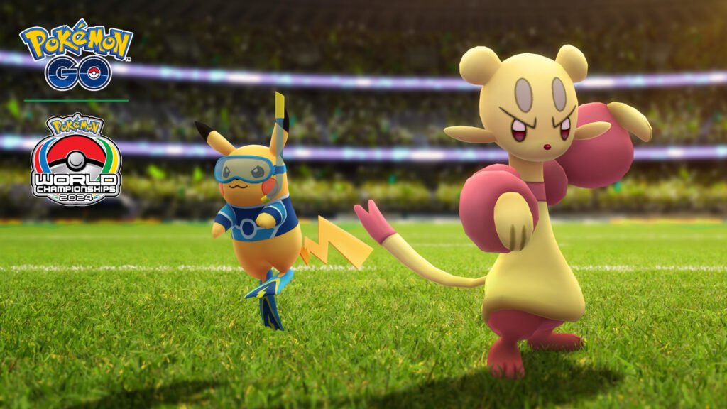 Pikachu costumé et Kungfouine chromatique arrivent pour les Championnats du Monde Pokémon 2024 dans Pokémon GO !