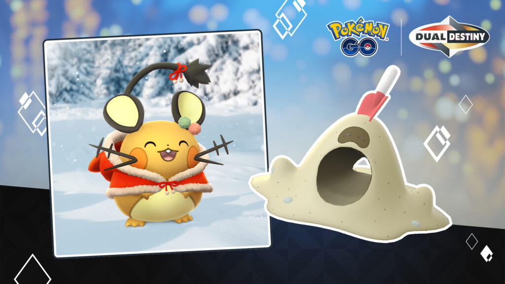 Dedenne festif et Bacabouh chromatique arrivent dans Pokémon GO pour l'événement Fêtes de fin d’année – 1ʳᵉ partie !
