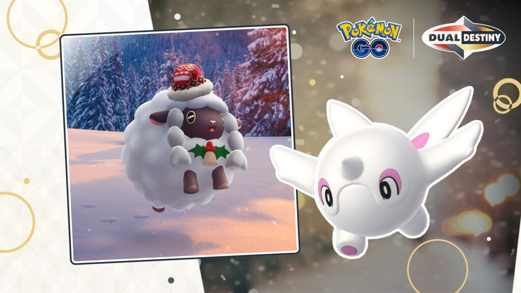 Piétacé chromatique et Moumouton festif arrivent dans la seconde partie de l’événement des Fêtes Pokémon GO !