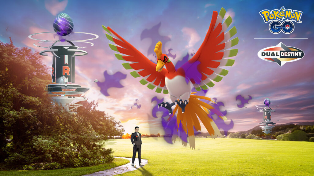 Ho-Oh Obscur de retour dans une nouvelle journée de raids obscurs sur Pokémon GO !