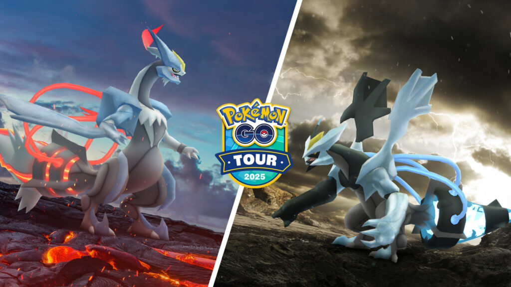 Les fusions de Kyurem avec Kyurem blanc et Kyurem noir débarquent dans Pokémon GO au Circuit Pokémon GO : Unys !
