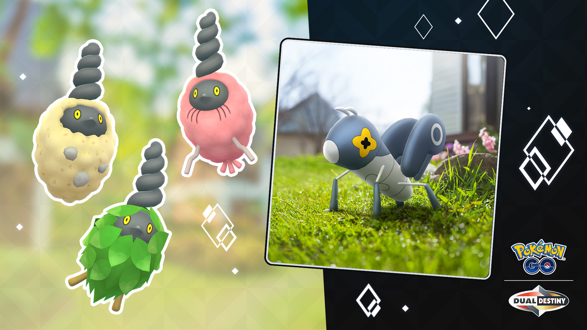 Lilliterelle chromatique et de petits Pokémon sont à l’honneur de l’événement Petit mais costaud sur Pokémon GO !
