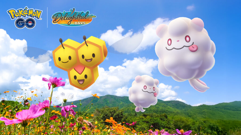 Apitrini et Sucroquin à l'honneur de l'événement Douceur mielleuse dans Pokémon GO !