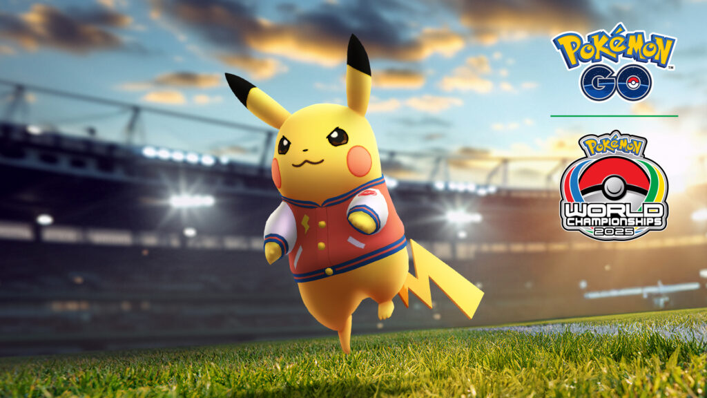 Pikachu blouson d’université chromatique arrive pour les Championnats du Monde Pokémon 2025 dans Pokémon GO !