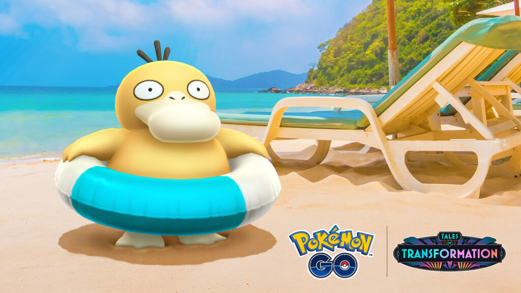 L’événement Célébration pour La réceptionniste Pokémon apporte un Psykokwak portant une bouée dans Pokémon GO !