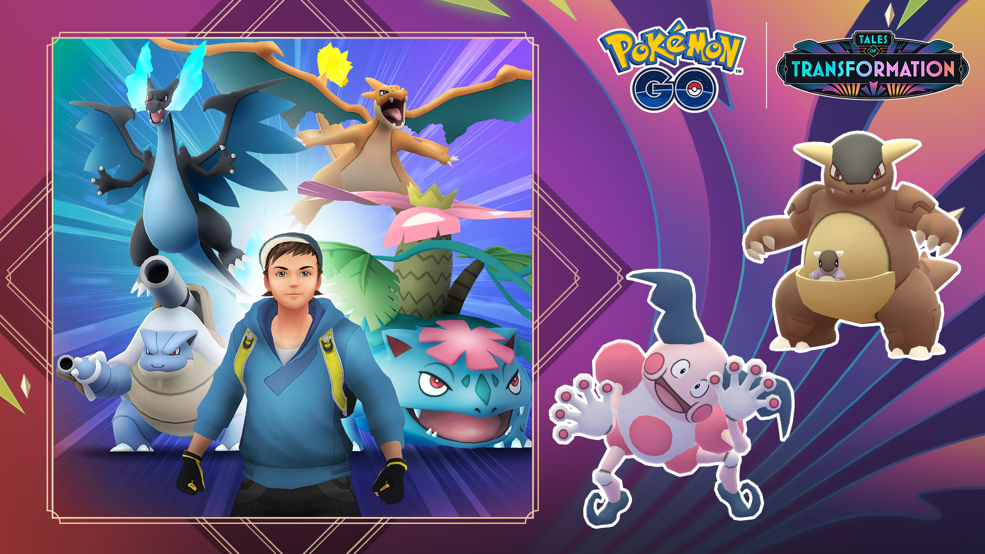 Les Méga-évolutions et les oiseaux légendaire dynamax à l'honneur avec la région de Kanto pendant un événement spécial sur Pokémon GO !