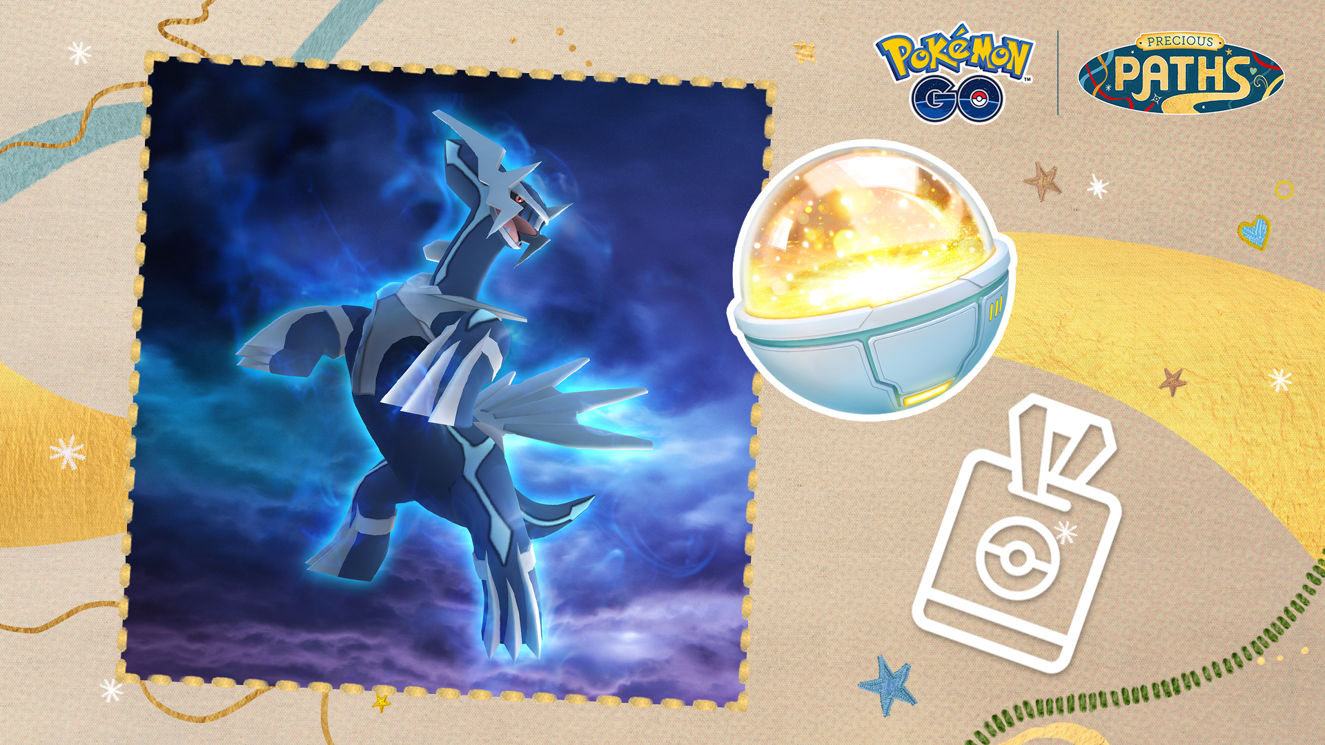 Dialga et le Bibelot Chance font leur retour dans Pokémon GO avec le Pass GO du mois de janvier!