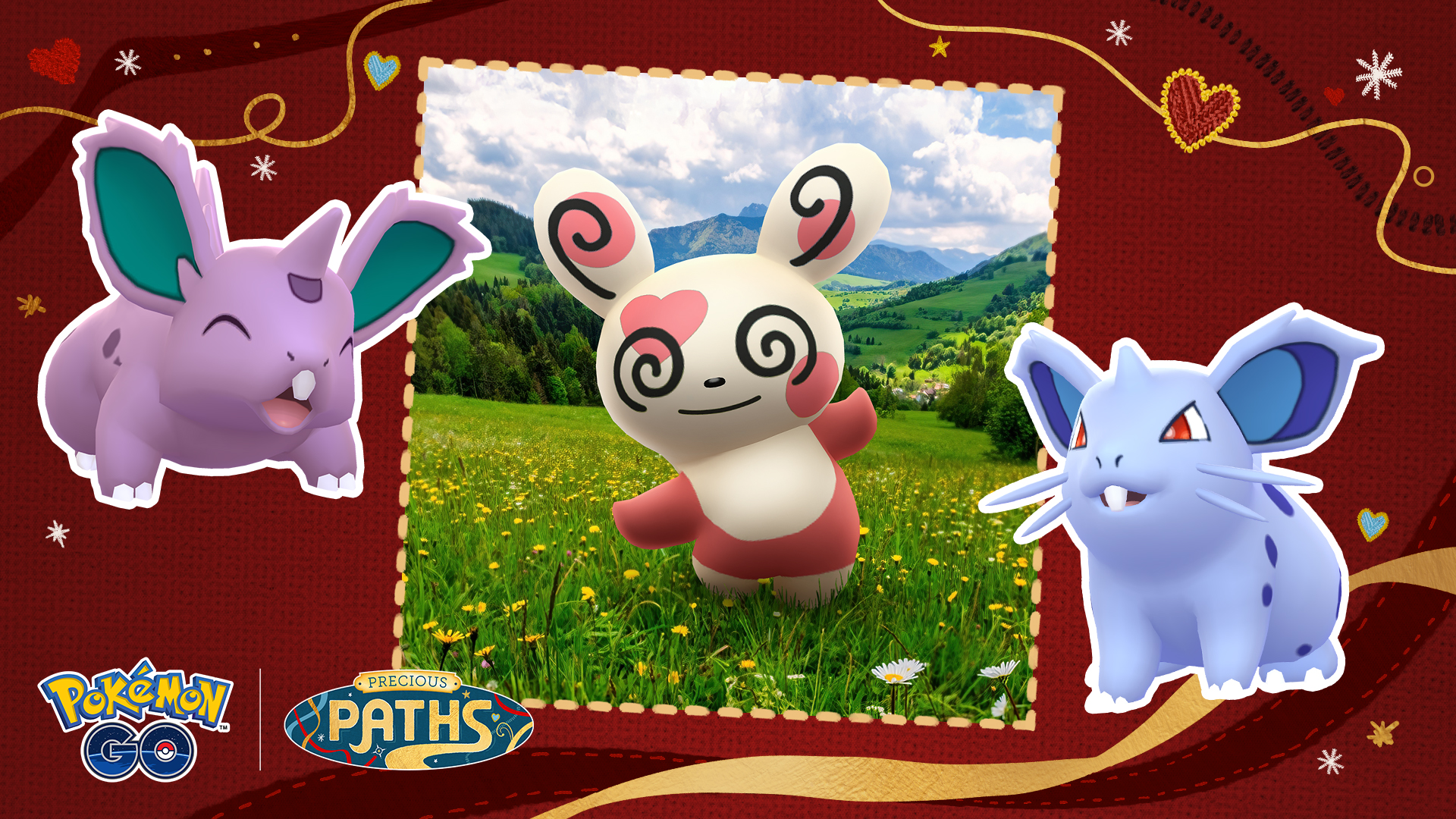 De l'amour dans l'air avec Spinda pour la Saint-Valentin 2026 dans Pokémon GO !