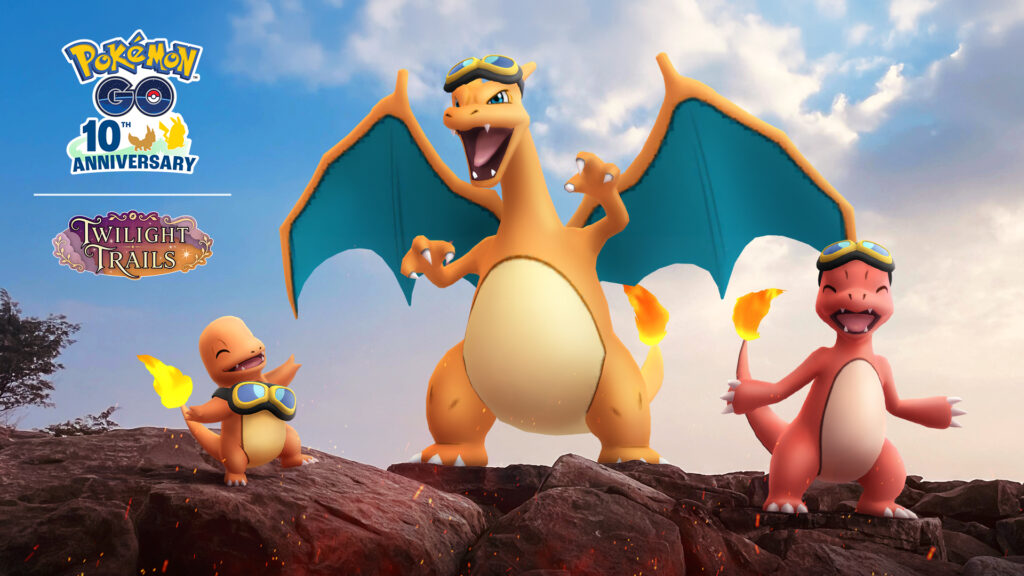 Dracaufeu avec les lunettes de Friede arrive dans Pokémon GO pour le retour de la Célébration pour la série : Pokémon, les horizons !