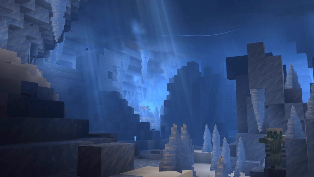 Les grottes de glace seront au cœur de la prochaine mise à jour de Minecraft