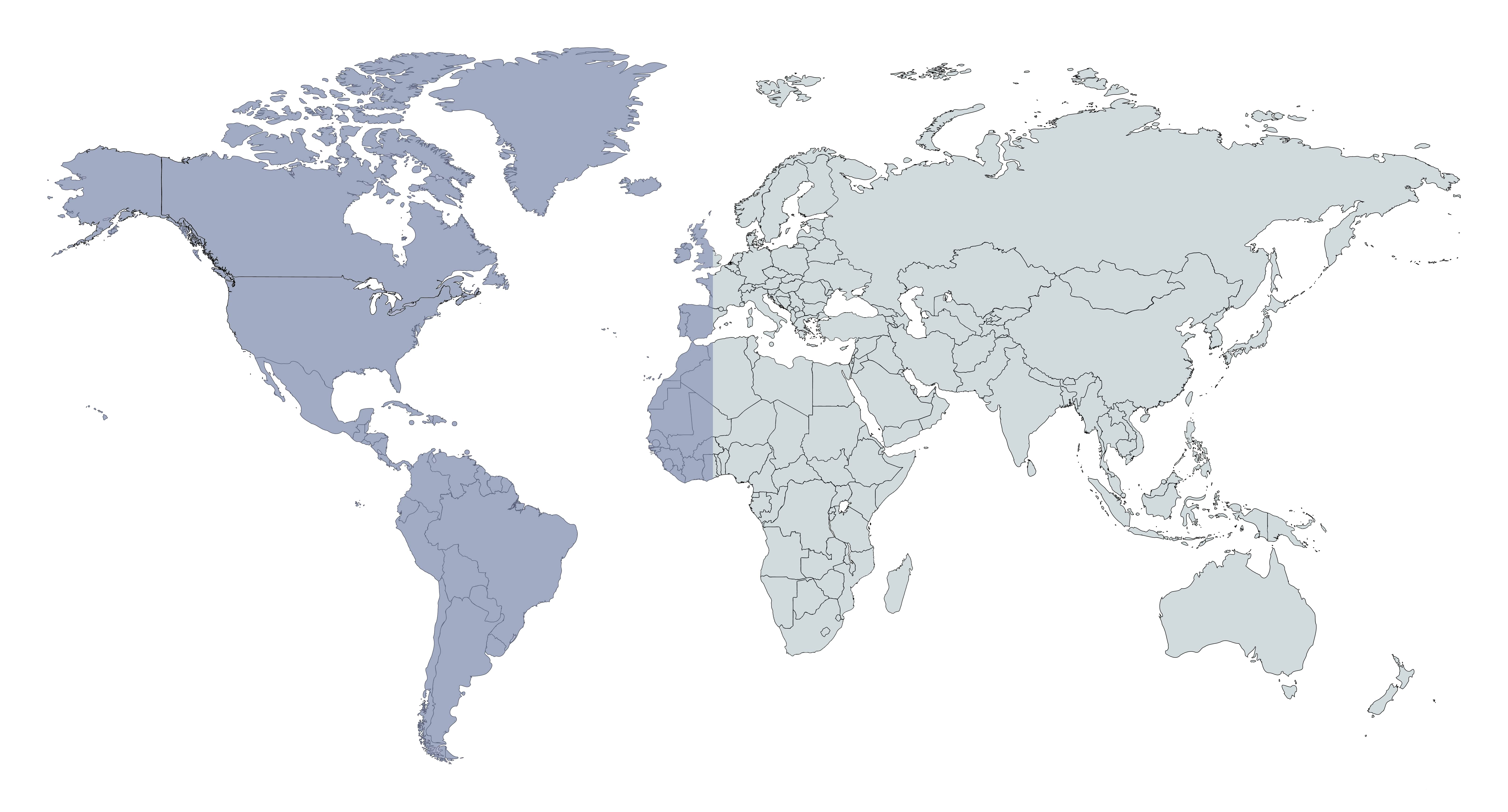 Carte de répartition de Bargantua (bleu) Pokémon GO