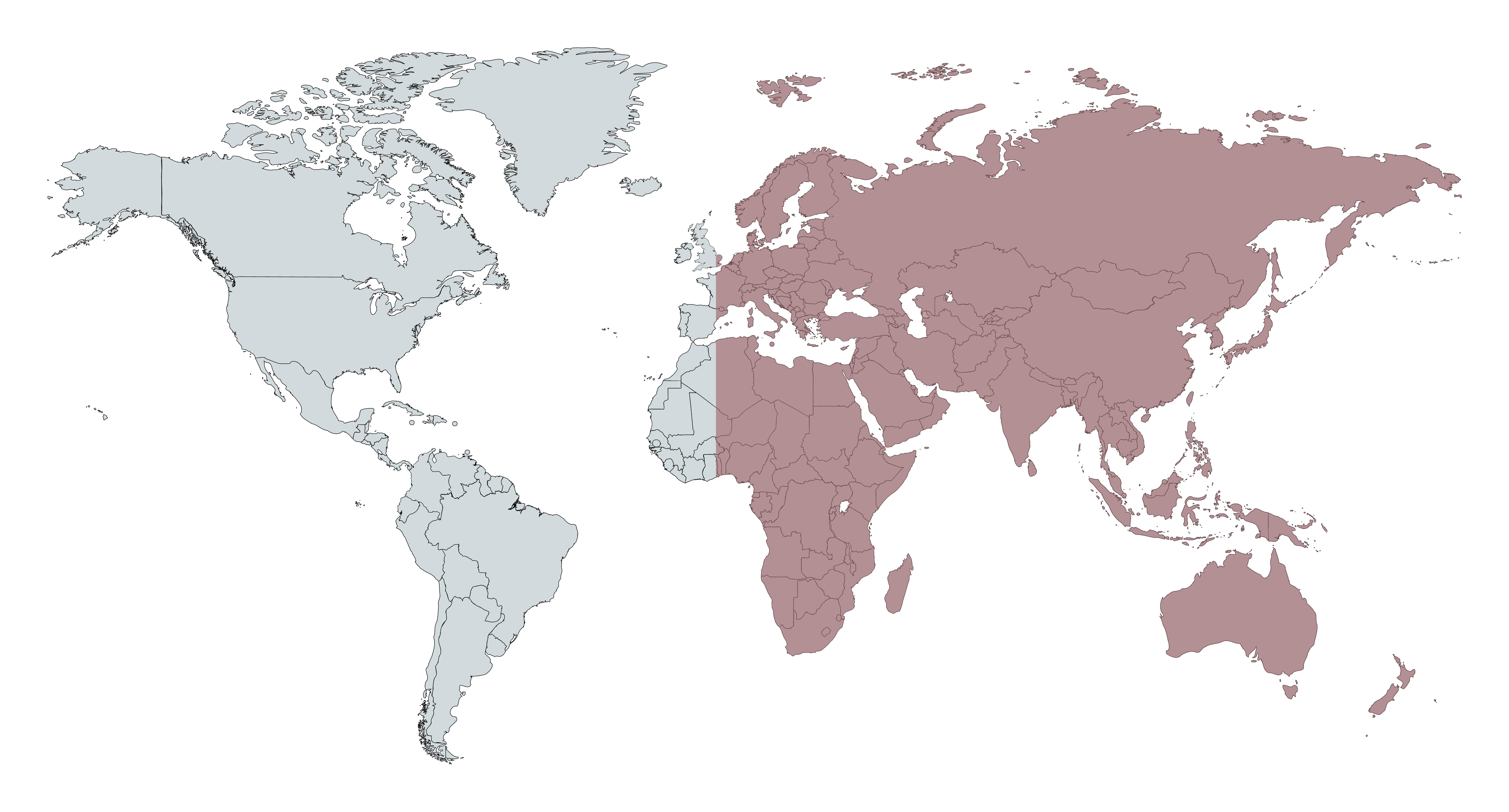 Carte de répartition de Bargantua (rouge) Pokémon GO