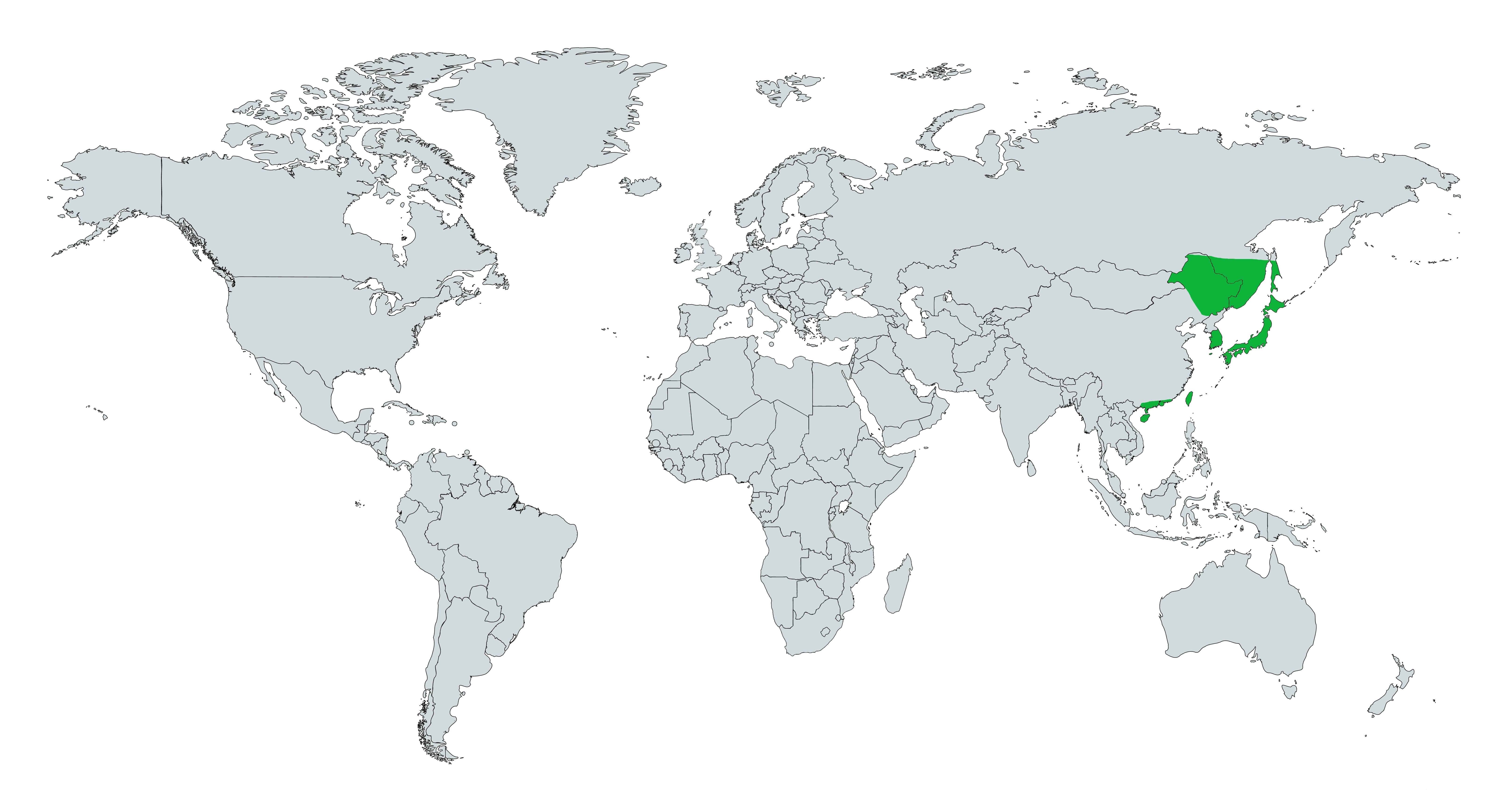 Carte de répartition de Canarticho Pokémon GO