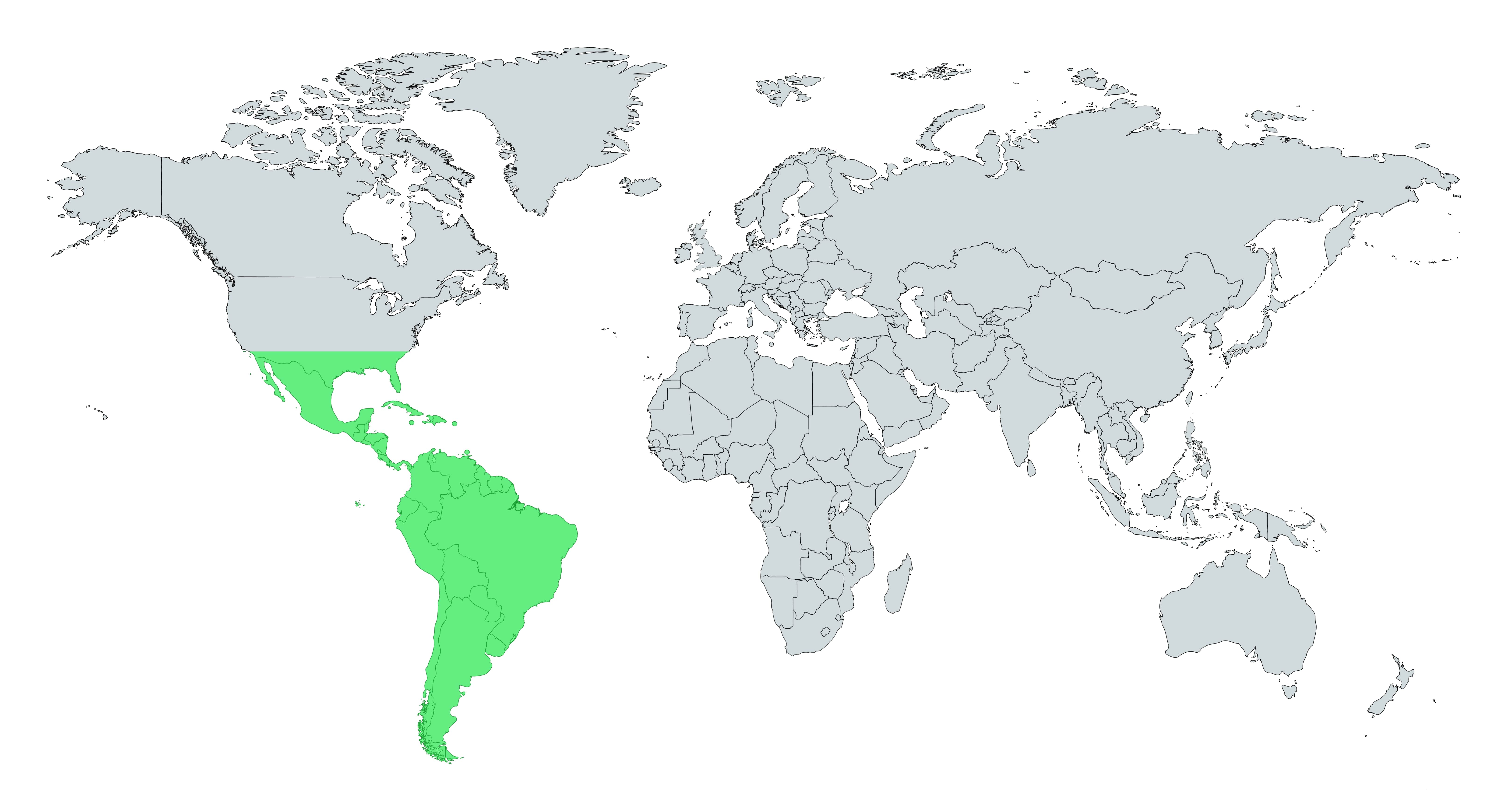 Carte de répartition de Maracachi Pokémon GO