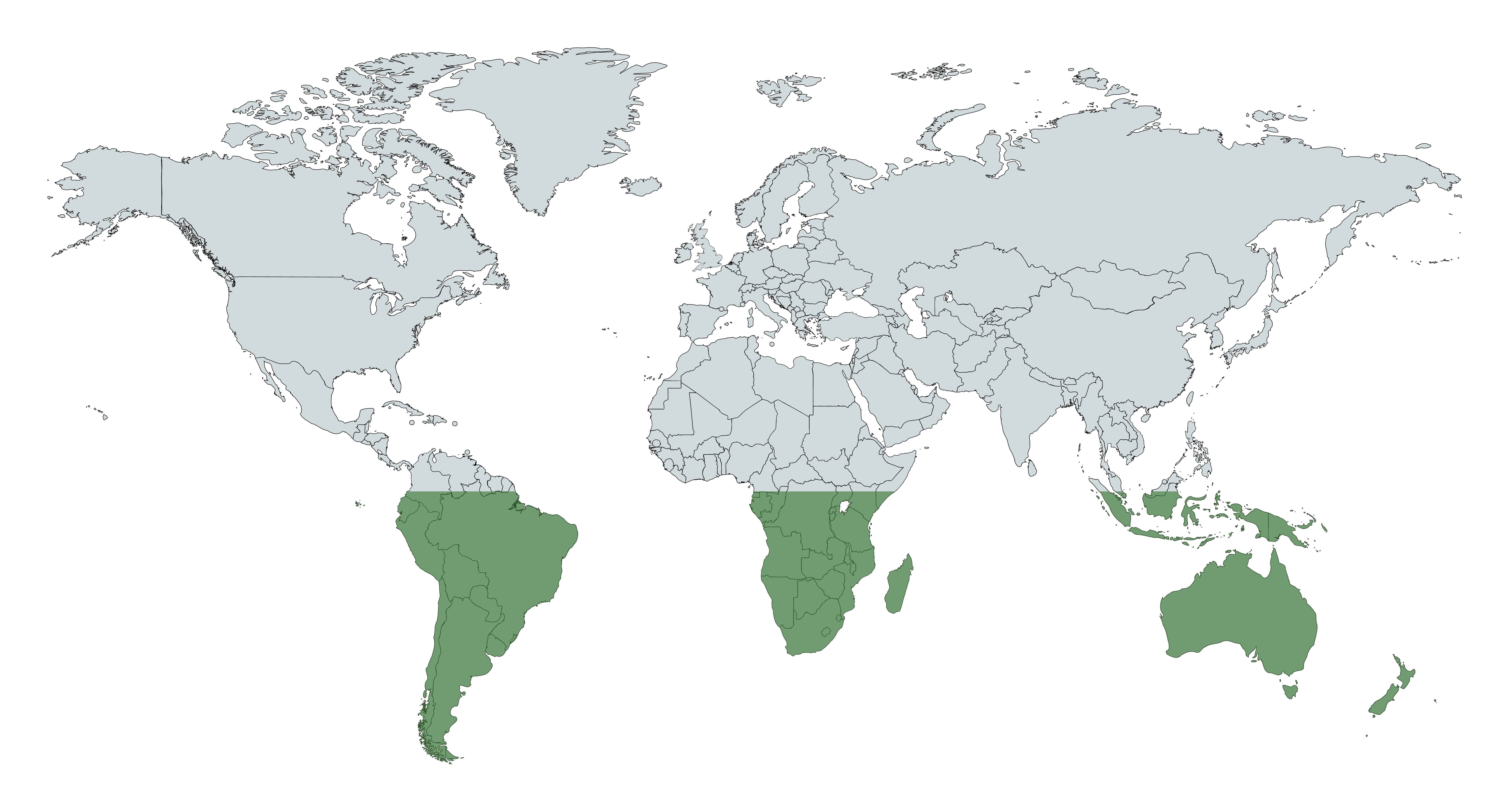 Carte de répartition de Pijako Pokémon GO
